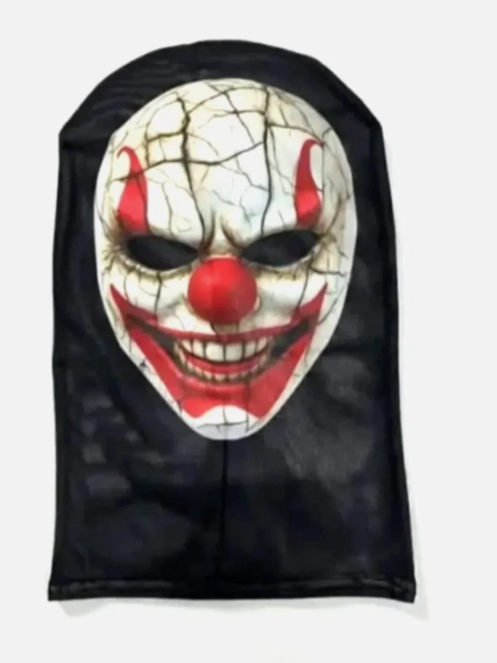Evil Smiling Clown Mask Breathable Mesh Scary Horror Halloween Costume